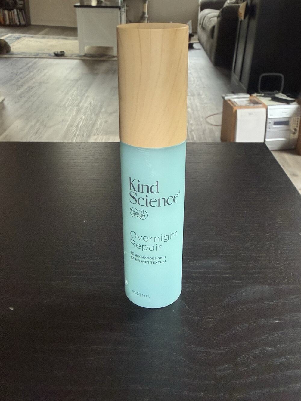 Kind Science Overnight Repair Serum w/Shea Butter Rejuvenates Recharges 1oz New